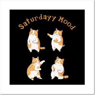 Cat on saturday mood Posters and Art